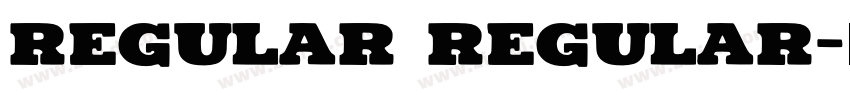 Regular Regular字体转换